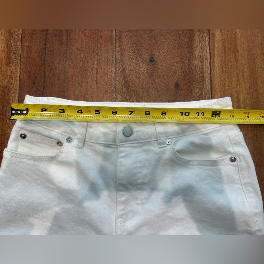 ☀️ OAT New York Stretch White Jeans with Raw Hem - Picture 10 of 16